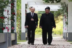 Путин и Ким Чен Ын 19 июня 2024 года