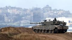 израильский танк в Газе