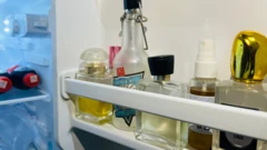 perfume in a fridge