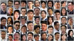 အမျိုးသားလုံခြုံရေးဥပဒေအရ အာဏာတိမ်းပါးအောင်လုပ်မှုနဲ့ တရားစွဲခံရတဲ့ ဟောင်ကောင် တက်ကြွလှုပ်ရှားသူ ၄၇ ဦး
