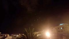 مشاهد لاعتراض صواريخ إيرانية في سماء الأردن