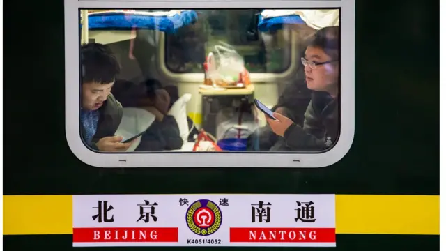 Китайцы в поезде