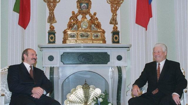 Лукашенко і Єльцин
