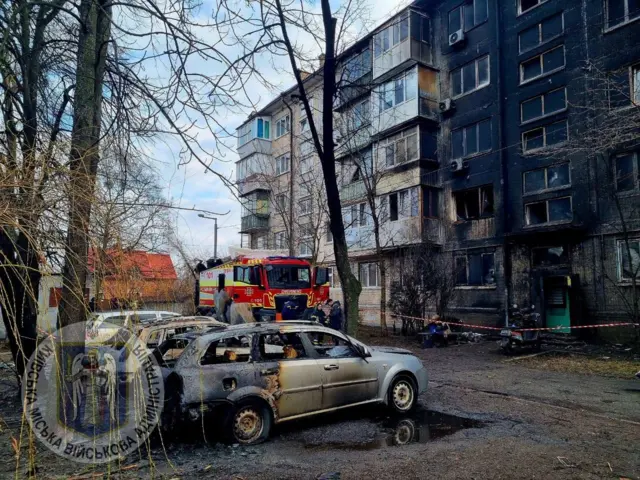 Наслідки ракетного удару по Києву 21 березня