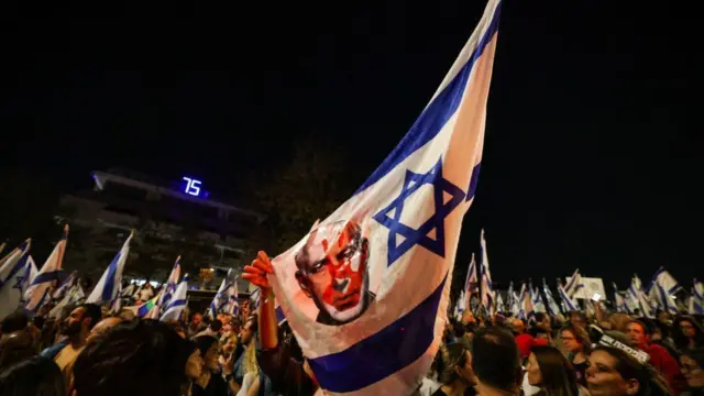 Демонстрация против Нетаньяху