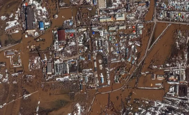 Зона затопления в Оренбурге