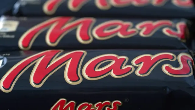 Упаковка шоколадных бантончиков "Марс"