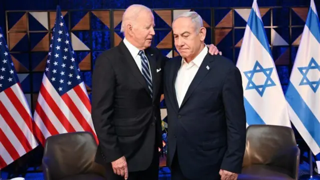 جو بایدن و بنایمین نتانیاهو
