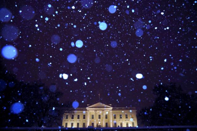 Снег в Вашингтоне