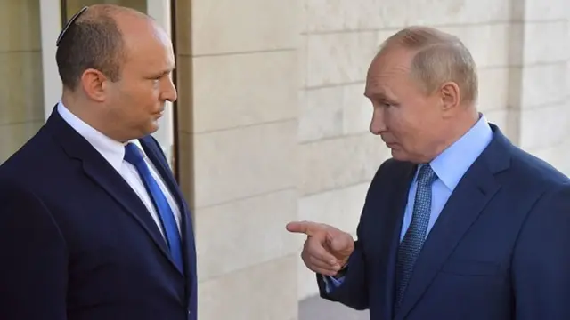 Нафтали Беннетт и Владимир Путин