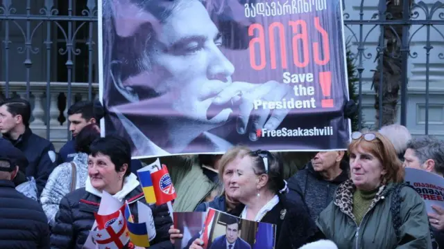 демонстрация в поддержку Саакашвили