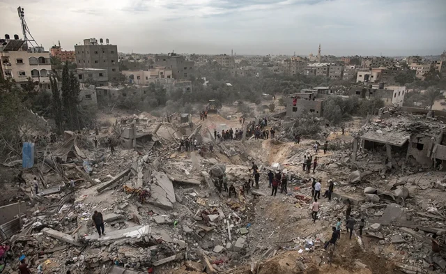 Destruição na Faixa de Gaza