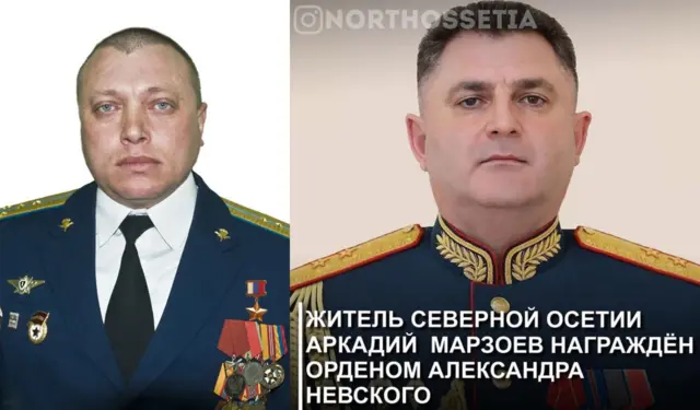 Подполковник Дмитрий Лисицкий и генерал-лейтенант Аркадий Марзоев