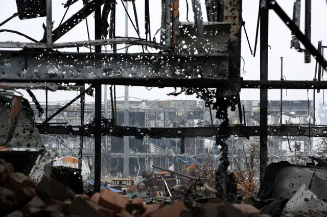 Зруйнований Донецький аеропорт