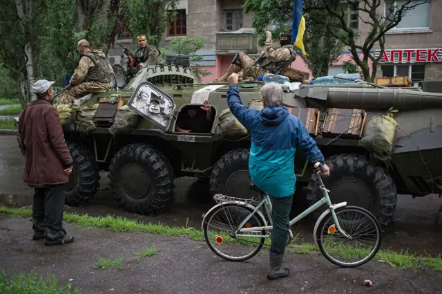 ВСУ в освобожденном Славянске