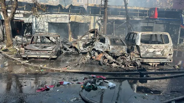 Последствия взрыва в Константиновке 