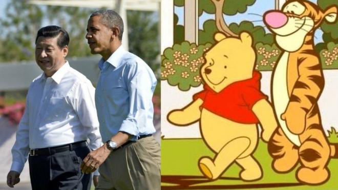 Си Циньпин, Барак Обама и изображение Винни-Пуха