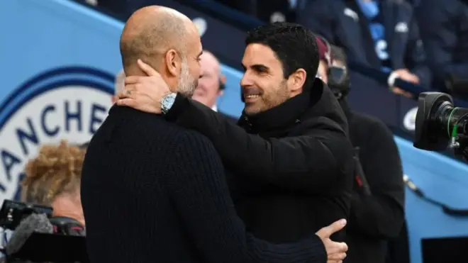 Pep Guardiola, Mikel Arteta