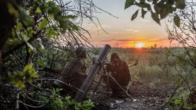 Украинские войска под Бахмутом