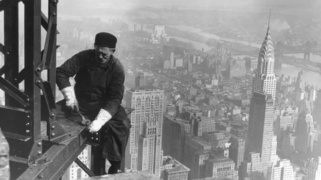 Man constructing the