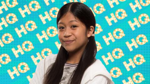 Jasmine aka Taz from The Dumping Ground on a CBBC HQ Background.