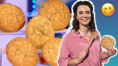 Blue Peter - Tasha Stones' strawberry cheesecake cookies