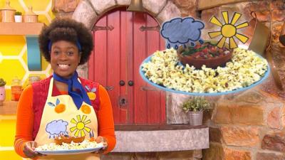 Big Cook Little Cook - Recipe: Cheesy Popcorn Clouds