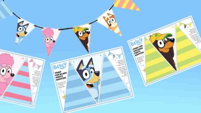 Bluey - Bluey party: Bunting decorations