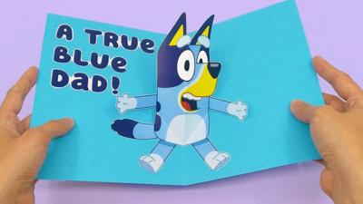 Bluey - Make a Bluey Father’s Day pop-up card