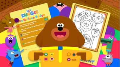 Hey Duggee - Balloon Badge activity sheets