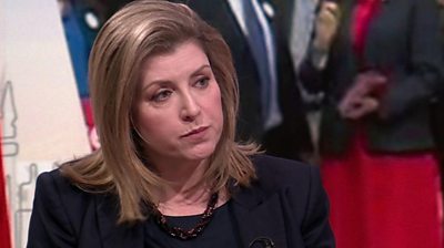 Penny Mordaunt being interviewed on 'Sunday with Laura Kuenssberg'