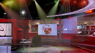 The BBC News studio