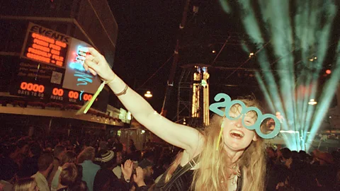 Woman celebrating Y2K (Credit: Getty Images)