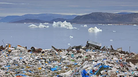 Getty Images Plastics have been found in Antarctic sea ice and in the guts of animals living in the deep ocean (Credit: Getty Images)