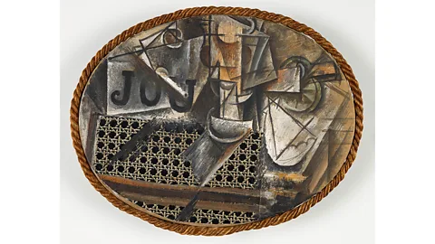 Musée National Picasso-Paris / 2022 Estate of Pablo Picasso / ARS, New York In Still Life with Chair Caning, 1912, Picasso creates a trompe l'oeil effect (Credit: Musée National Picasso-Paris / 2022 Estate of Pablo Picasso / ARS, New York)