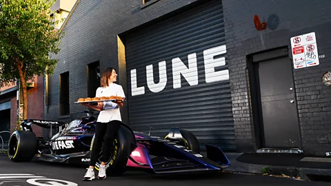 Morgan Hancock/Getty Images Kate Reid F1 car Lune croissants