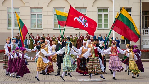 Michele Ursi/Getty Images Every four years, the Lithuanian Song Festival brings Lithuanians together to celebrate their national identity (Credit: Michele Ursi/Getty Images)