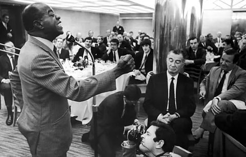 Getty Images Armstrong at the Savoy Hotel, London in 1968 – he considered his London recordings some of his greatest (Credit: Getty Images)