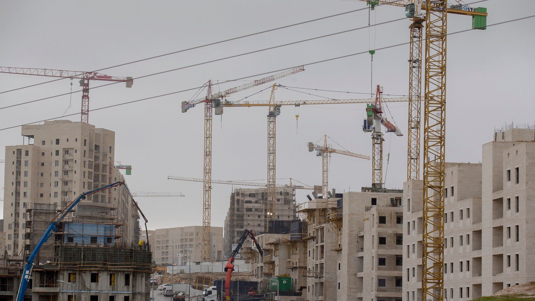 Construction at the Har Homa settlement in East Jerusalem (27 December 2016)