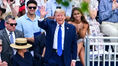 Trump at son's graduation