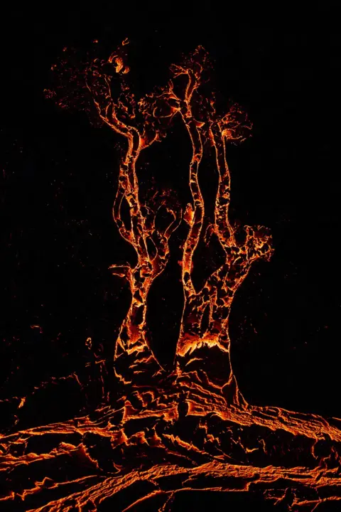 Marek Biegalski / Nature TTL Lava flow at the Geldingadalir valley at the Fagradalsfjall Volcano mountain in Iceland.