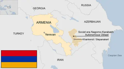 map of Armenia