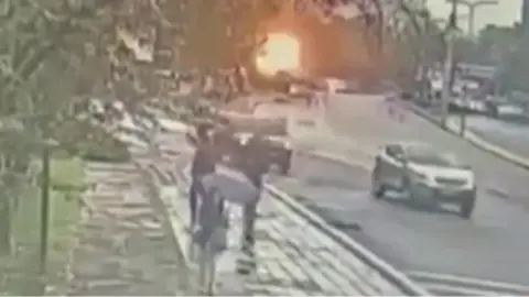 Moment of Turkey blast