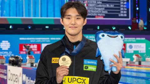Korea swimmer Kim Woo-min