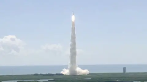 Boeing Starliner takes off