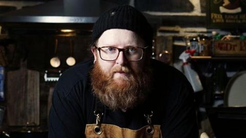 Matt O'Brien in his kitchen