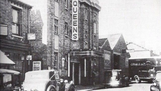 Old picture of the Queens building