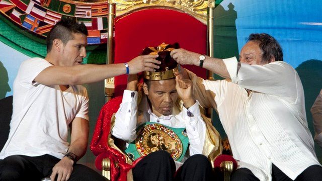 Muhammad Ali being crowned