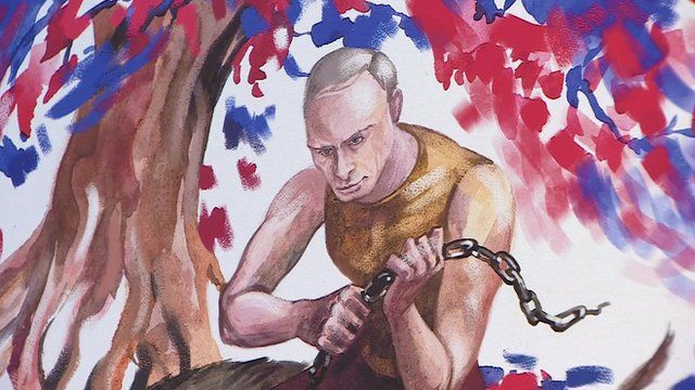 Painting of Putin