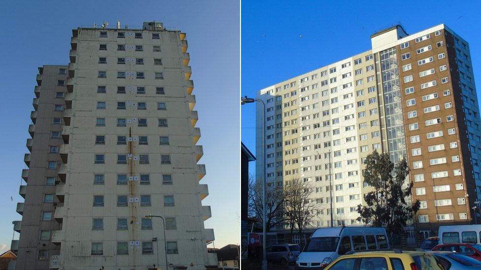 Flats in Loudon Square, Butetown and Channel View, Grangetown